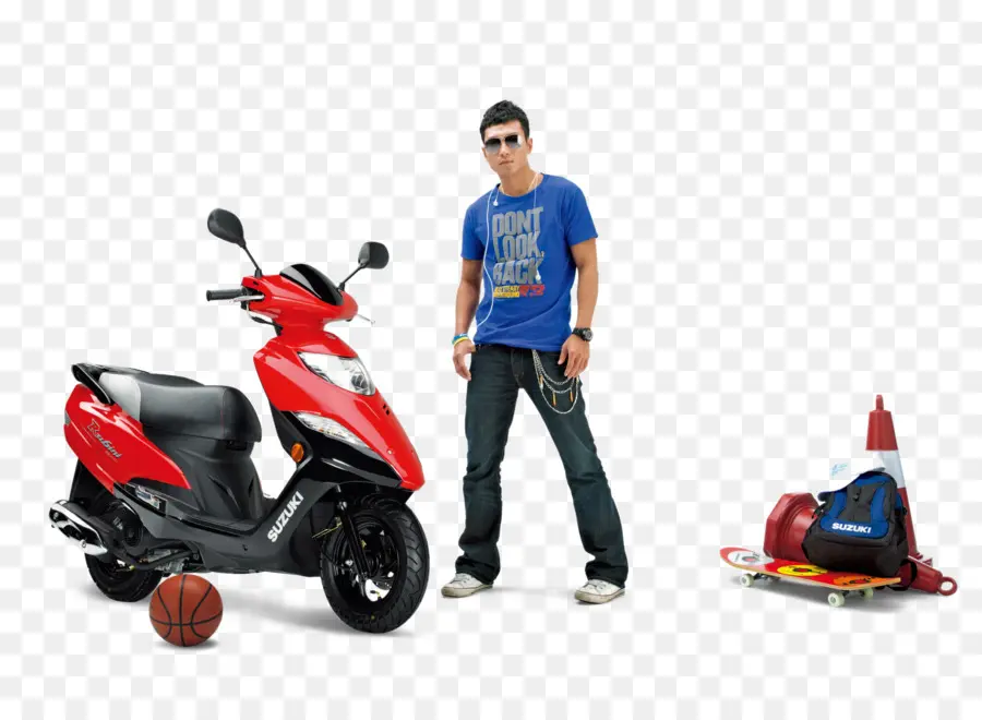 Homem Com Scooter，Patinete PNG