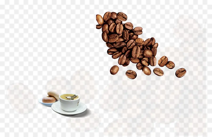 Grãos De Café，Xícara PNG