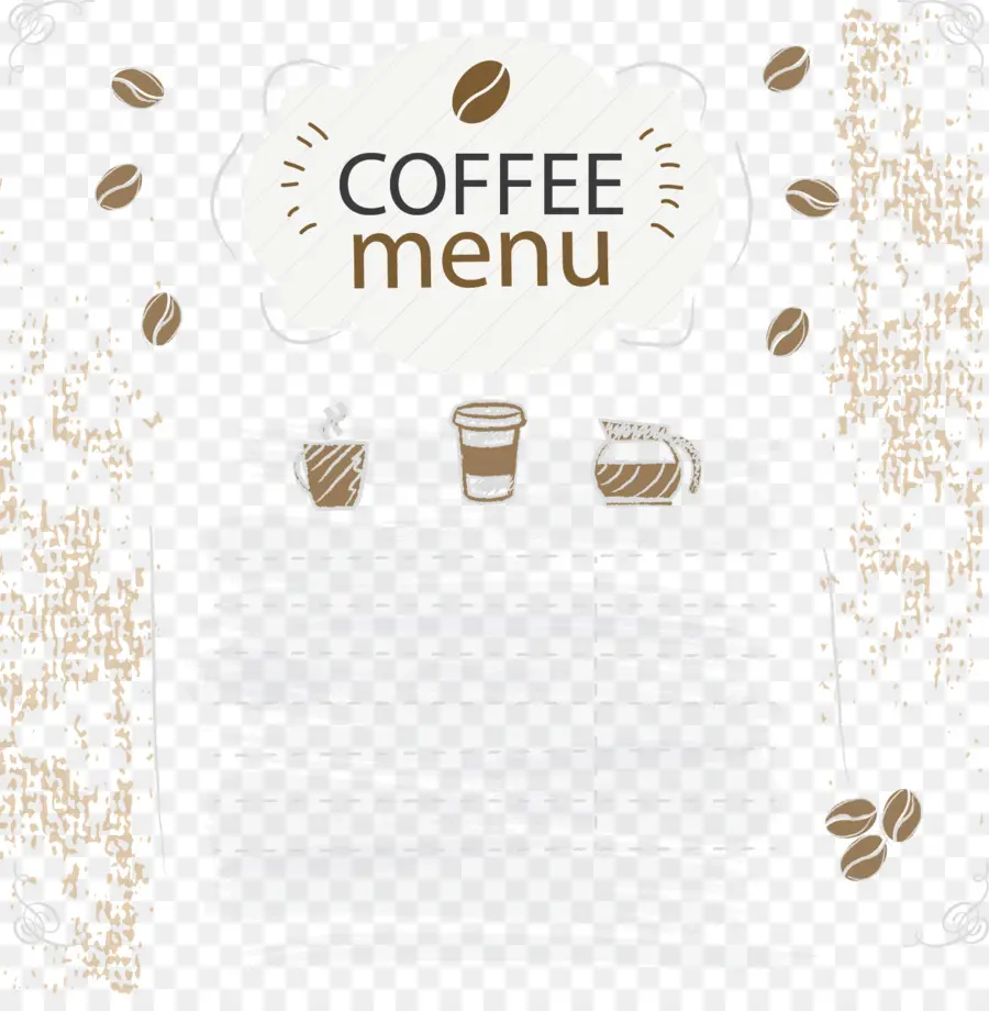 Café，Menu PNG