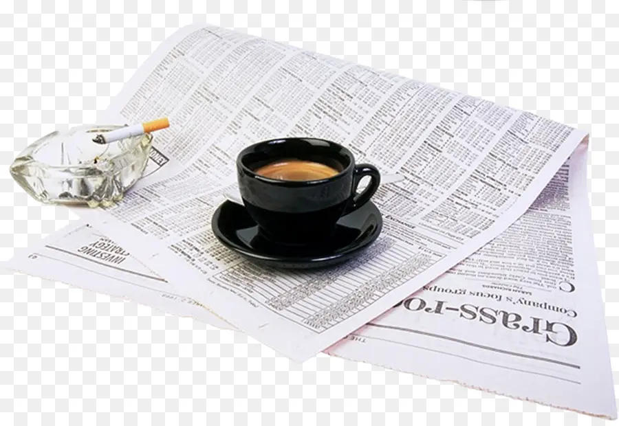 Café E Jornal，Xícara PNG