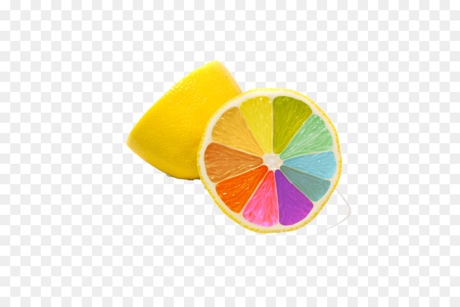 Limão Colorido，Fruta PNG