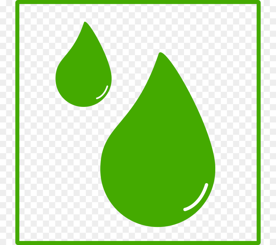 Gotas De água Verde，Ecológico PNG