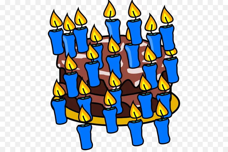 Bolo De Aniversário，Velas PNG