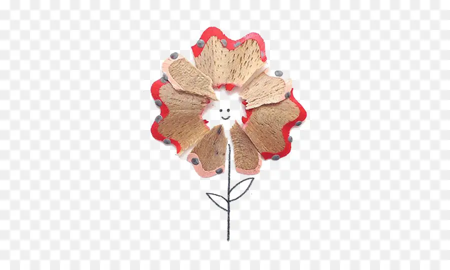 Flor De Aparas De Lápis，Criativo PNG