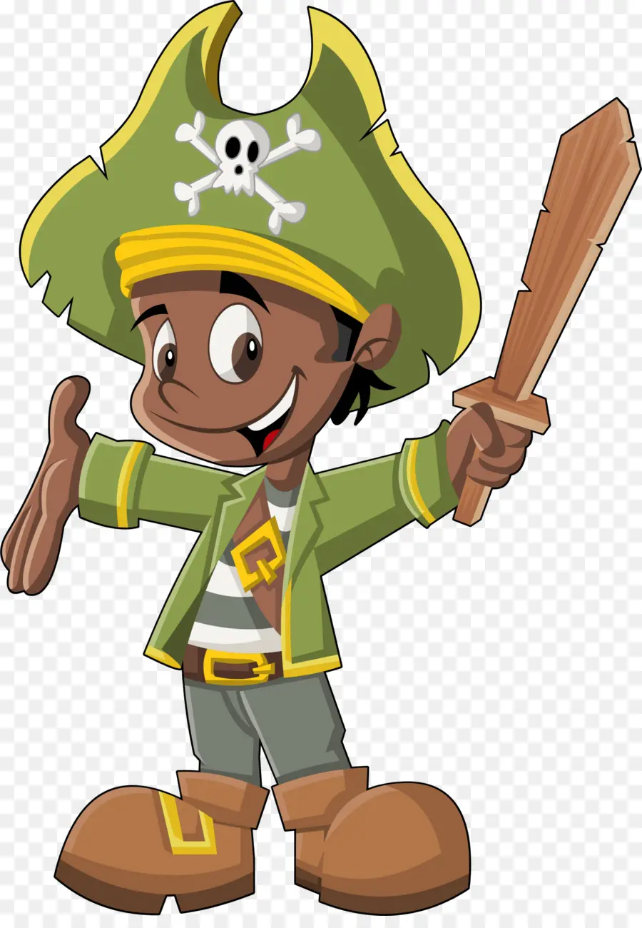 Menino Pirata，Desenho Animado PNG