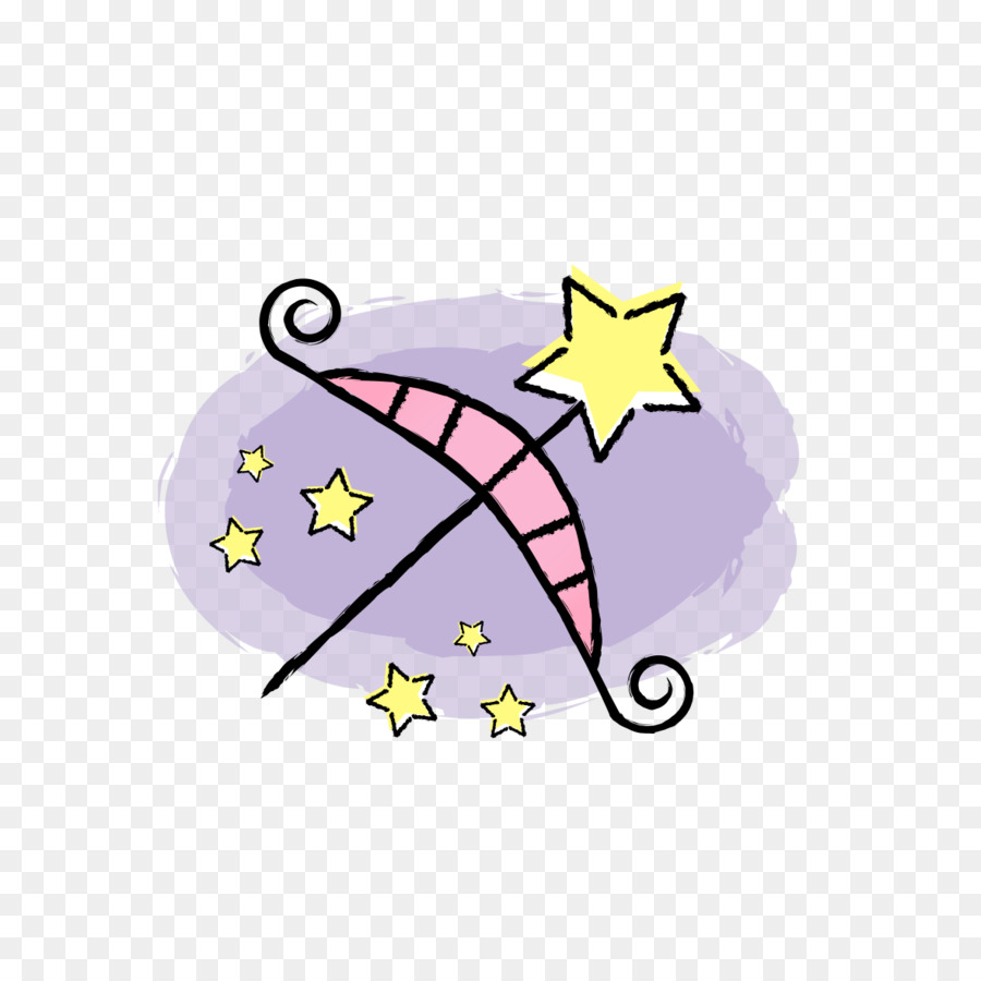 Guarda Chuva E Estrelas，Magia PNG