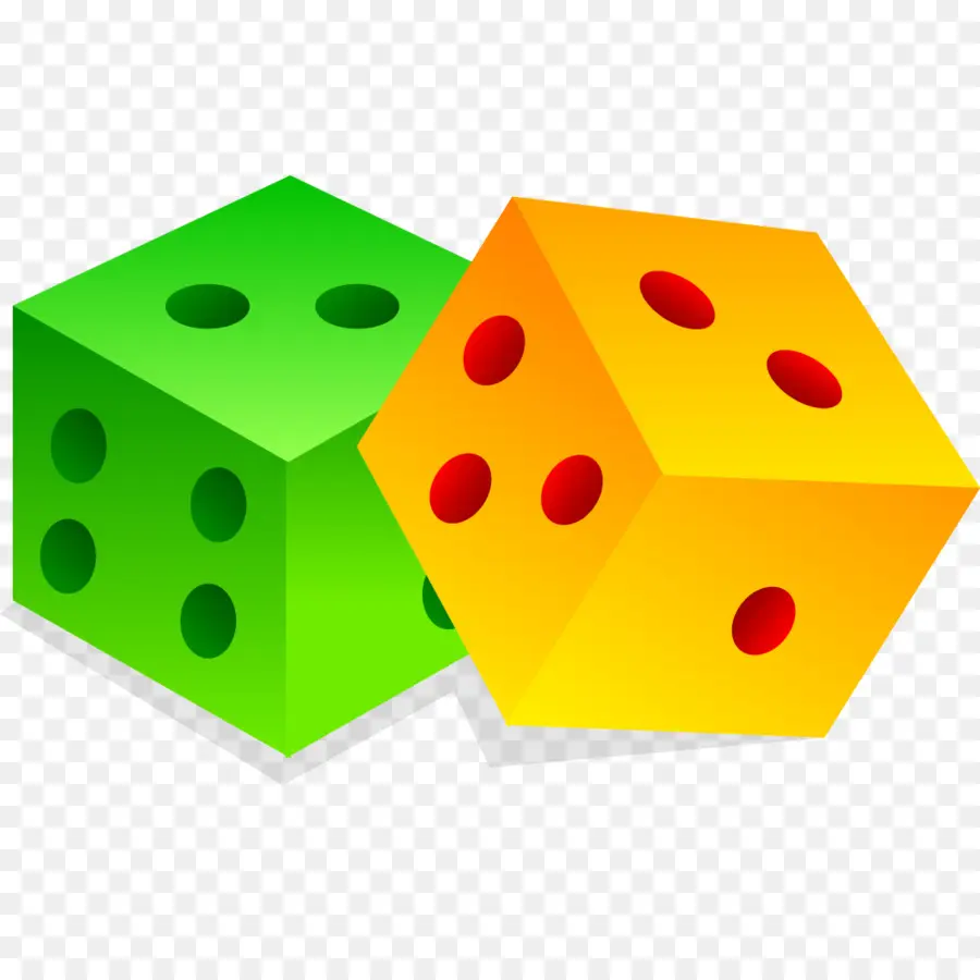 Dados Coloridos，Verde PNG