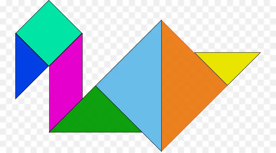 Tangram，Colorido PNG