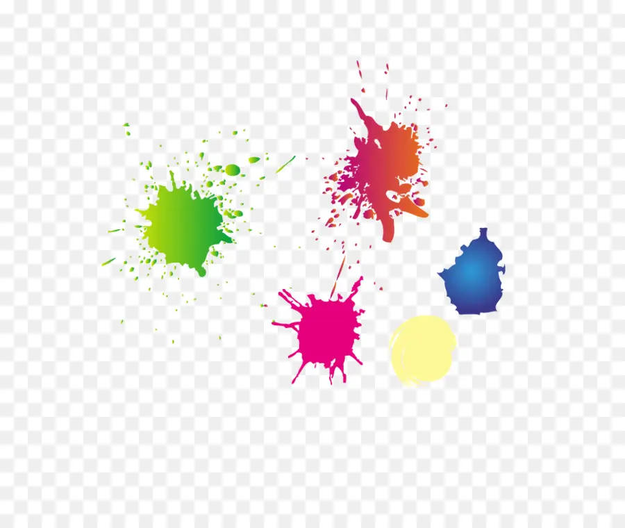 Respingos De Tinta，Cores PNG