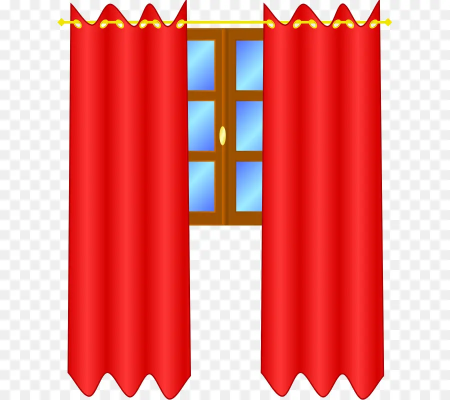 Cortinas Vermelhas，Janela PNG