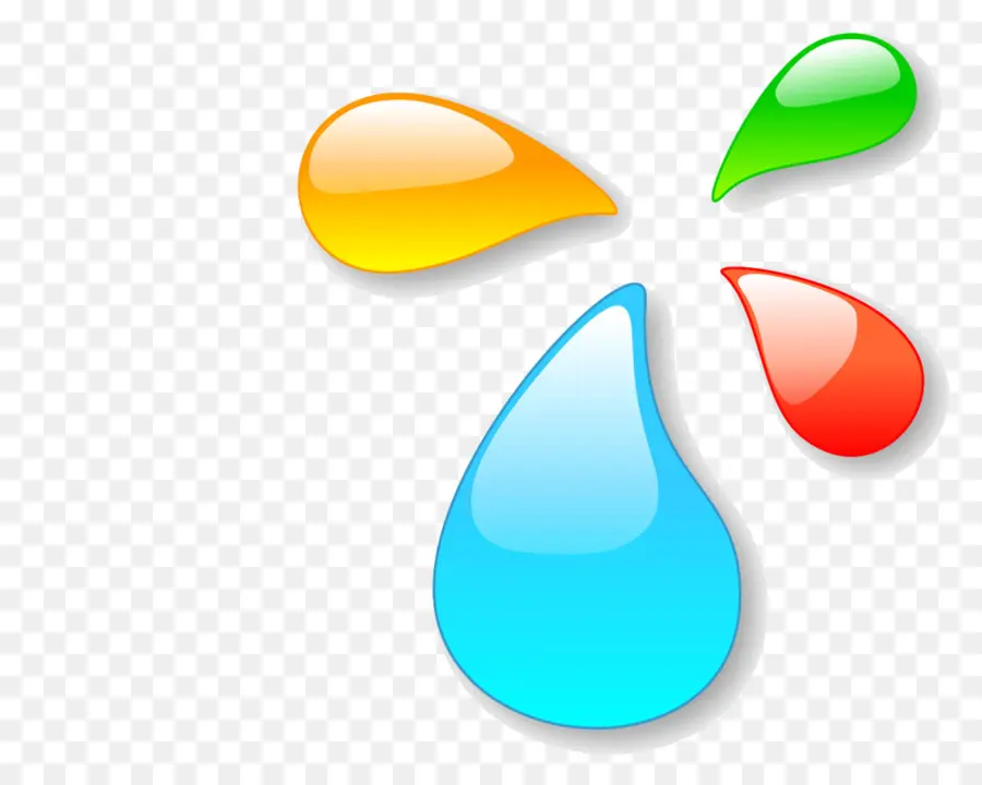 Gotas Coloridas，Água PNG