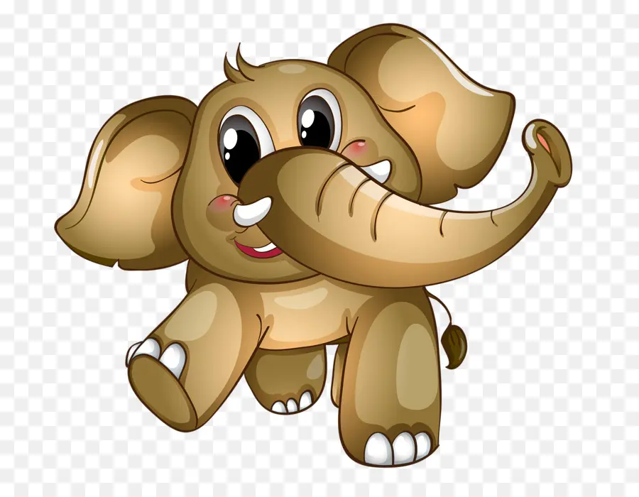 Elefante Fofo，Desenho Animado PNG