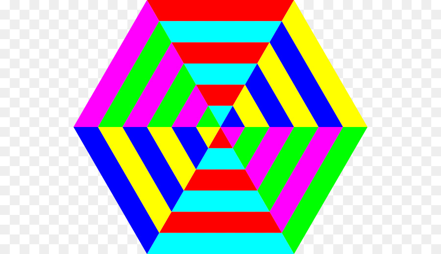 Hexágono Colorido，Geométrico PNG