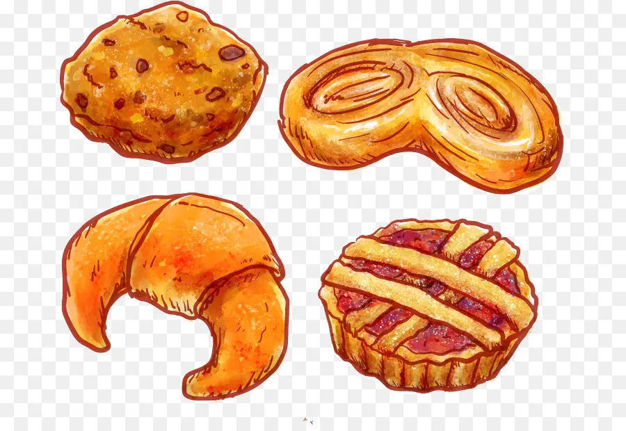 Dinamarquês Pastelaria，Croissant PNG