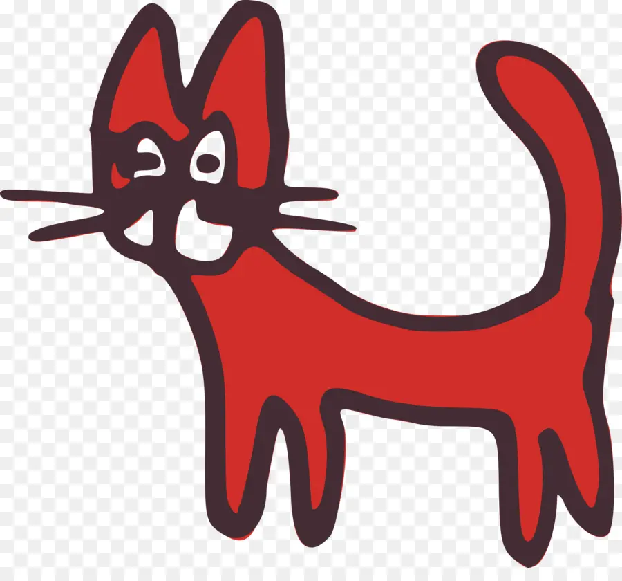 Desenho De Gato Vermelho，Gato PNG