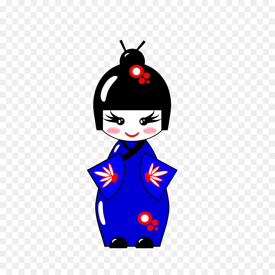 Boneca Kokeshi，Japonês PNG