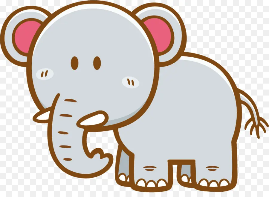 Elefante De Desenho Animado，Animal PNG