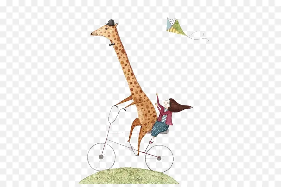 Girafa De Bicicleta，Girafa PNG