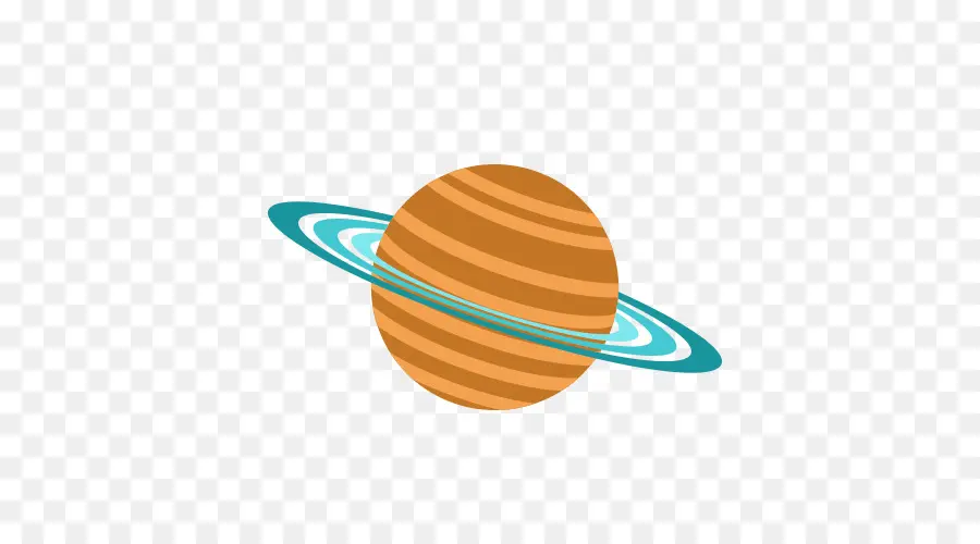 Planeta Amarelo Com Anéis，Saturno PNG