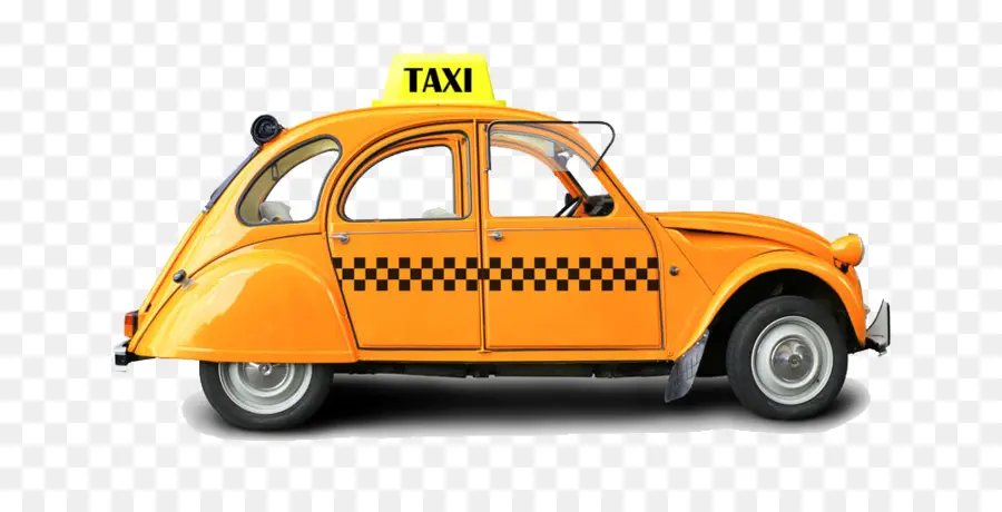 Táxi Amarelo，Carro PNG