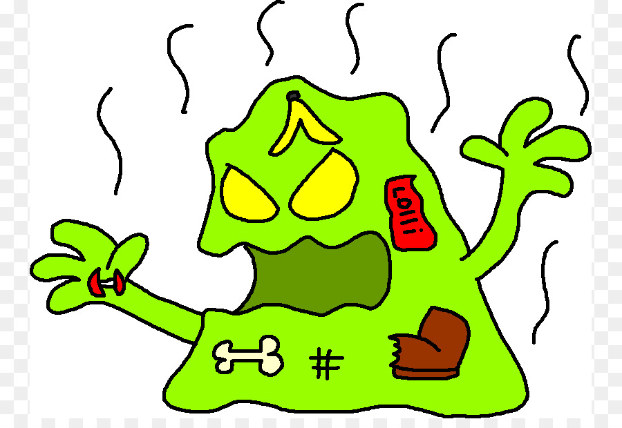 Monstro Verde，Lixo PNG