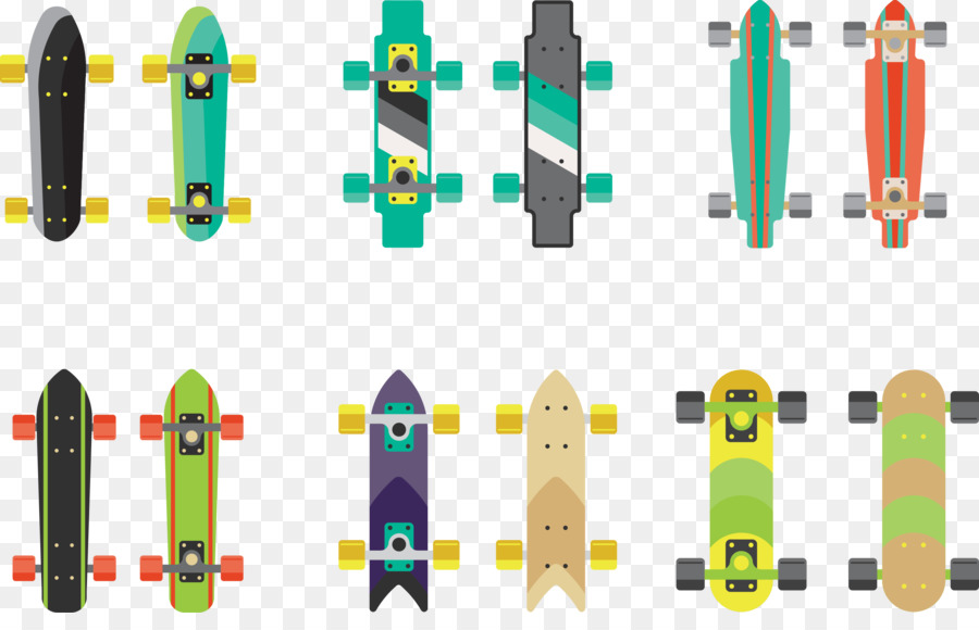 Skate，Longboard PNG