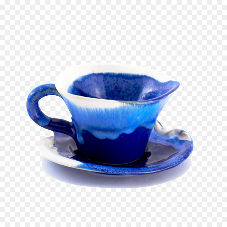 Café，Azul PNG