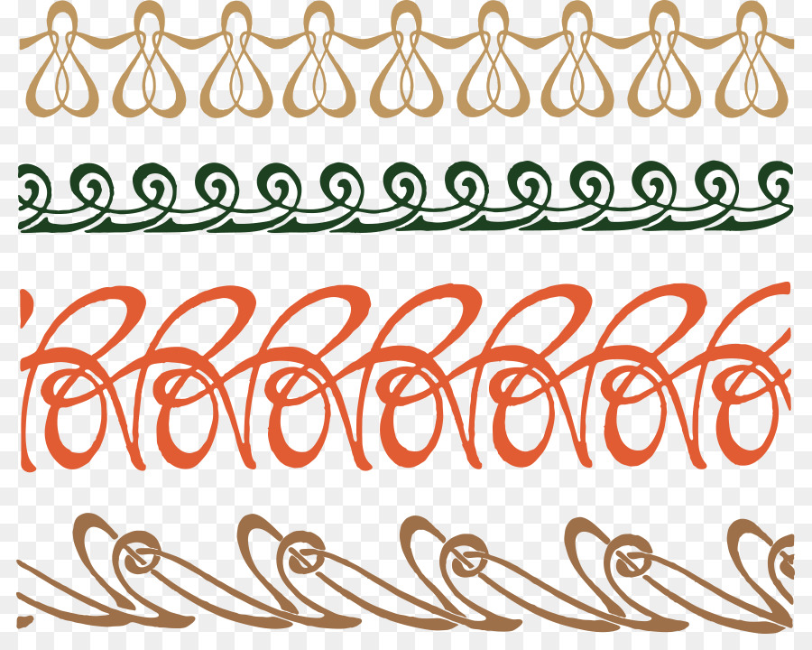 Padrões Decorativos，Fronteiras PNG