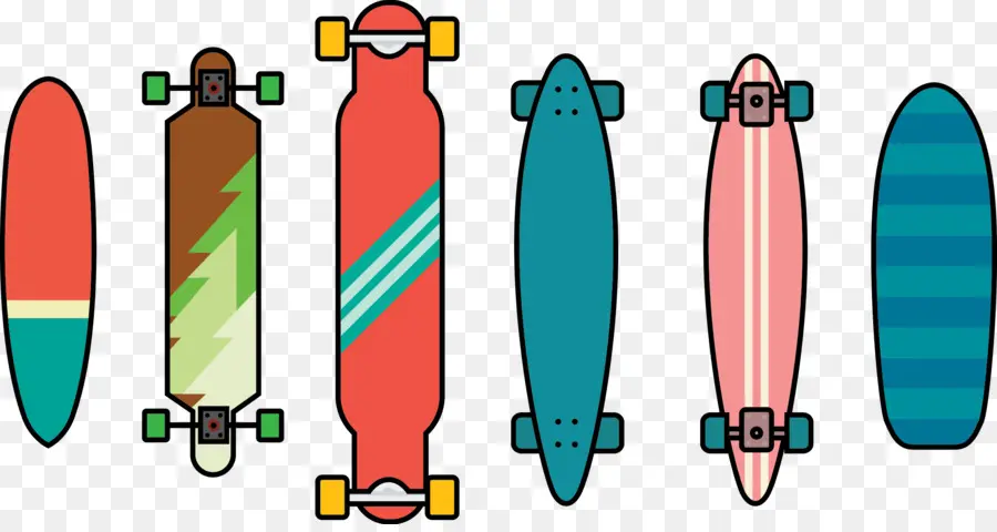 Skates，Longboard PNG