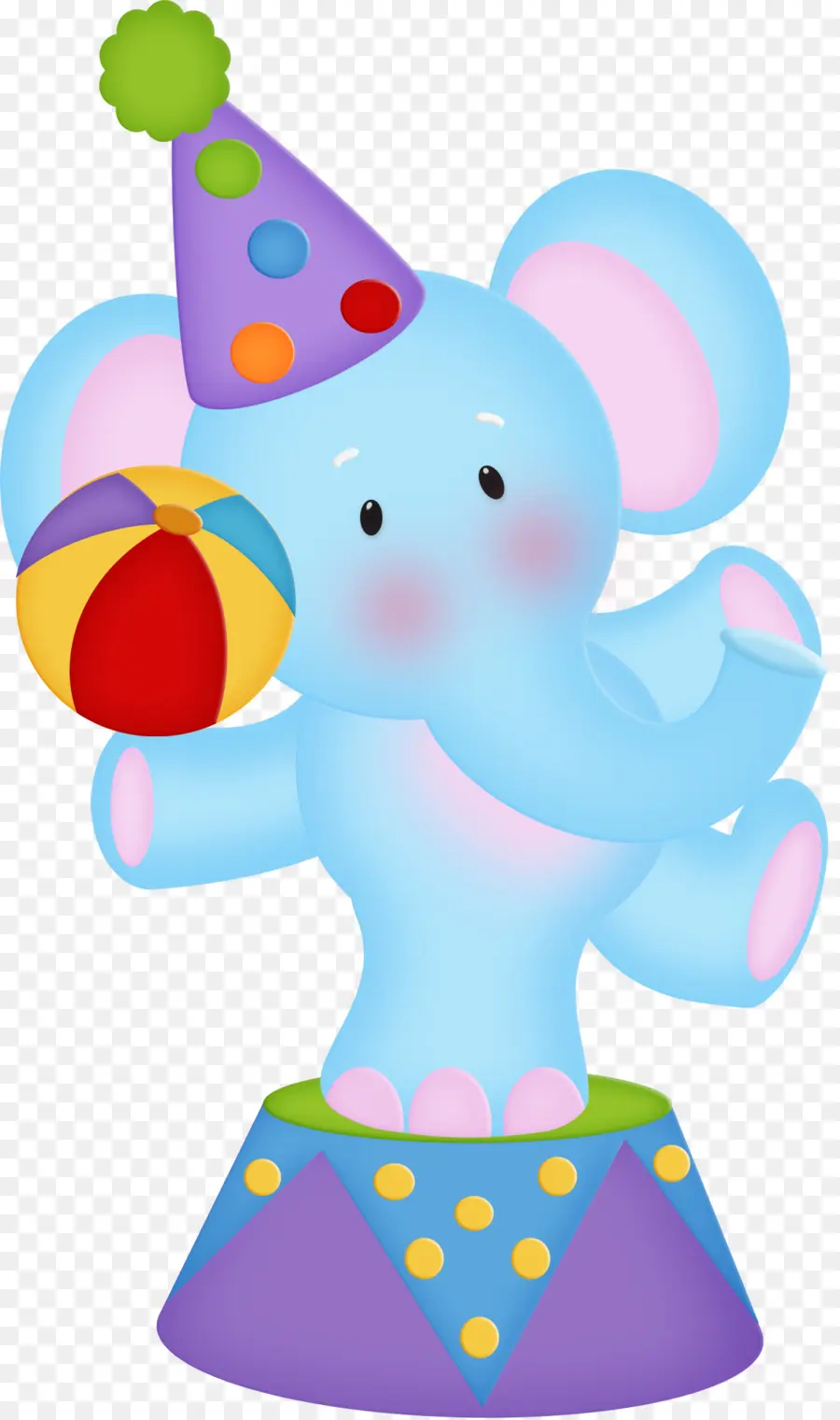 Elefante Azul，Desenho Animado PNG