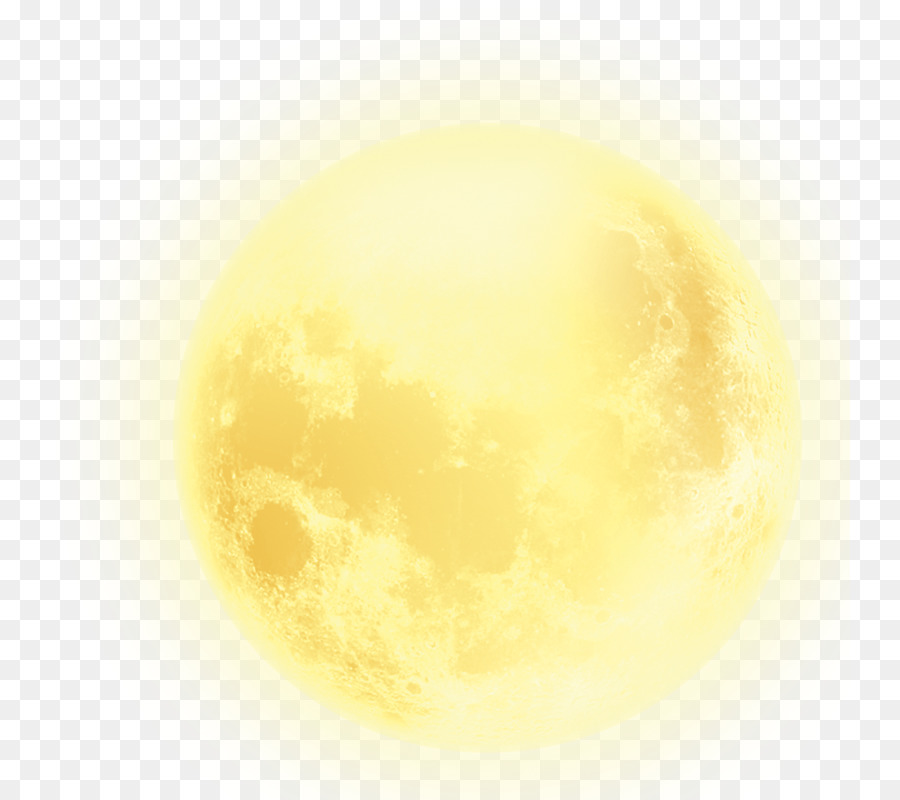 Amarelo Lua Lua Cheia png transparente grátis