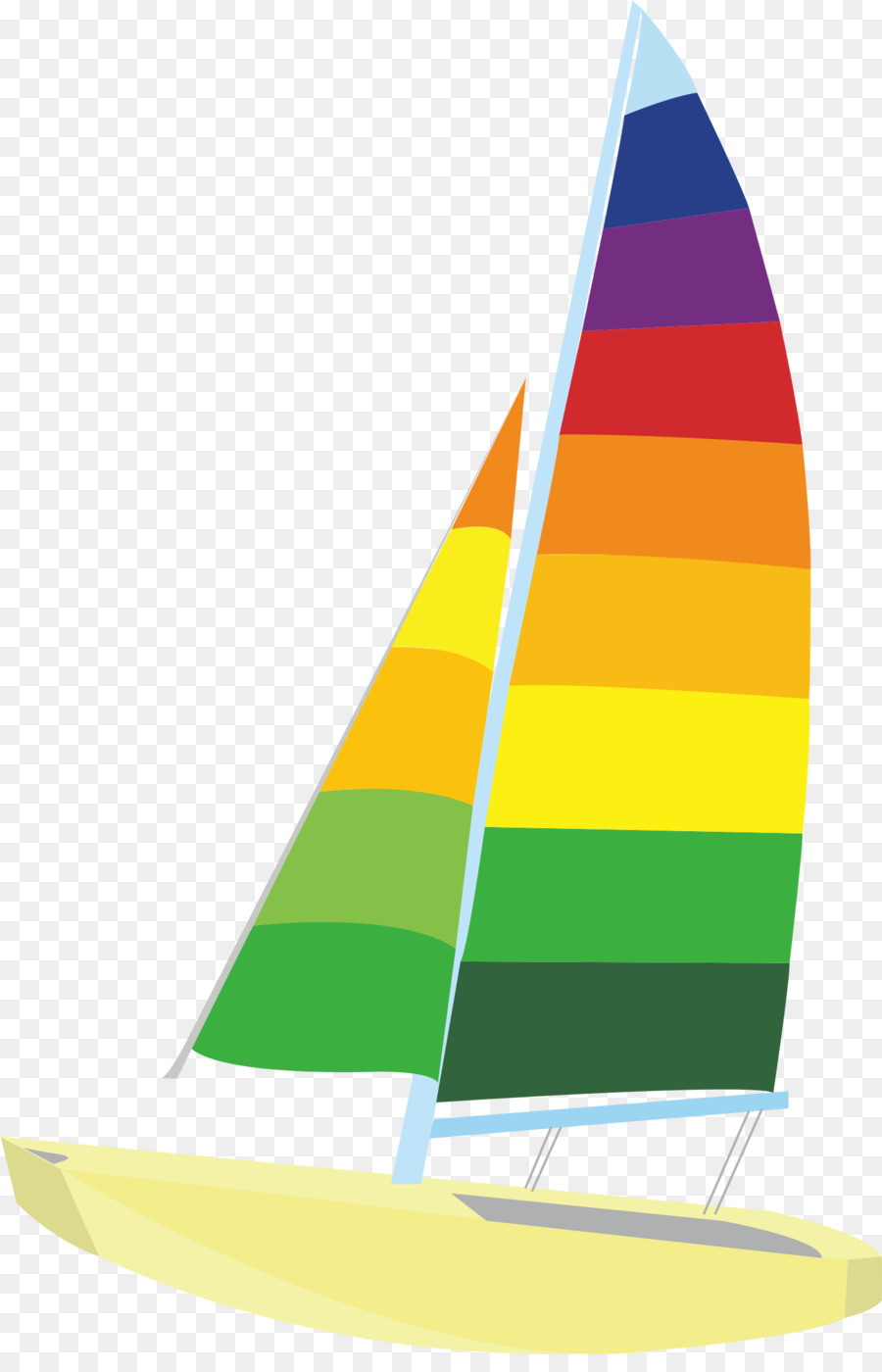 Veleiro Colorido，Barco PNG