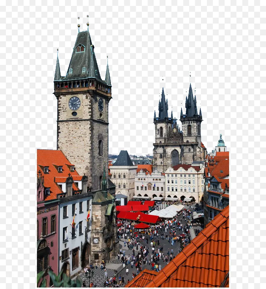 Relógio Astronômico De Praga，Charles Bridge PNG