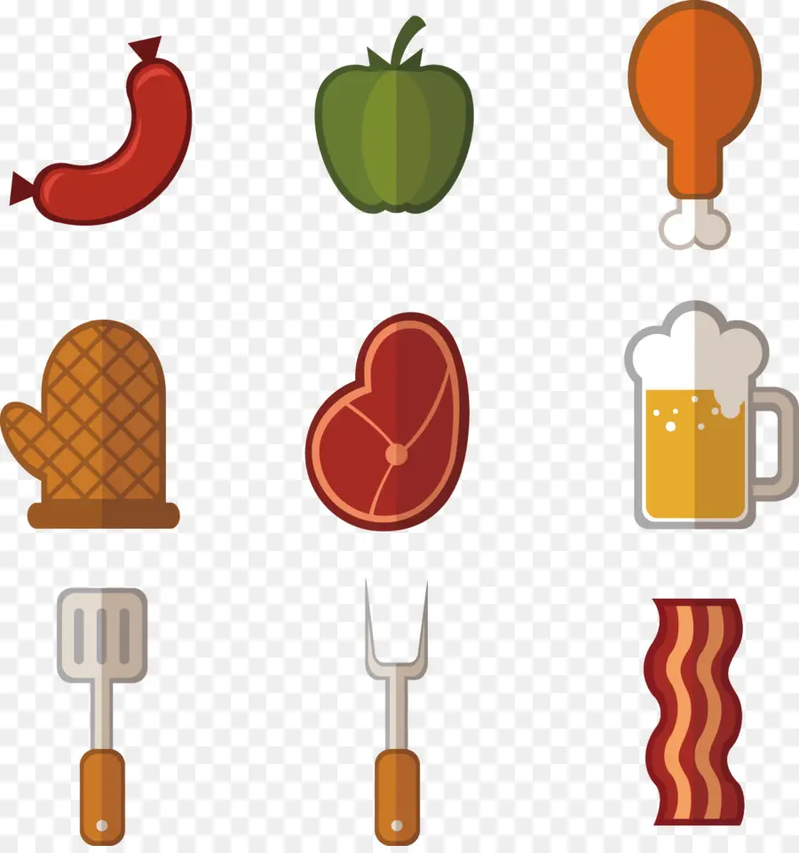 Itens Para Churrasco，Grade PNG