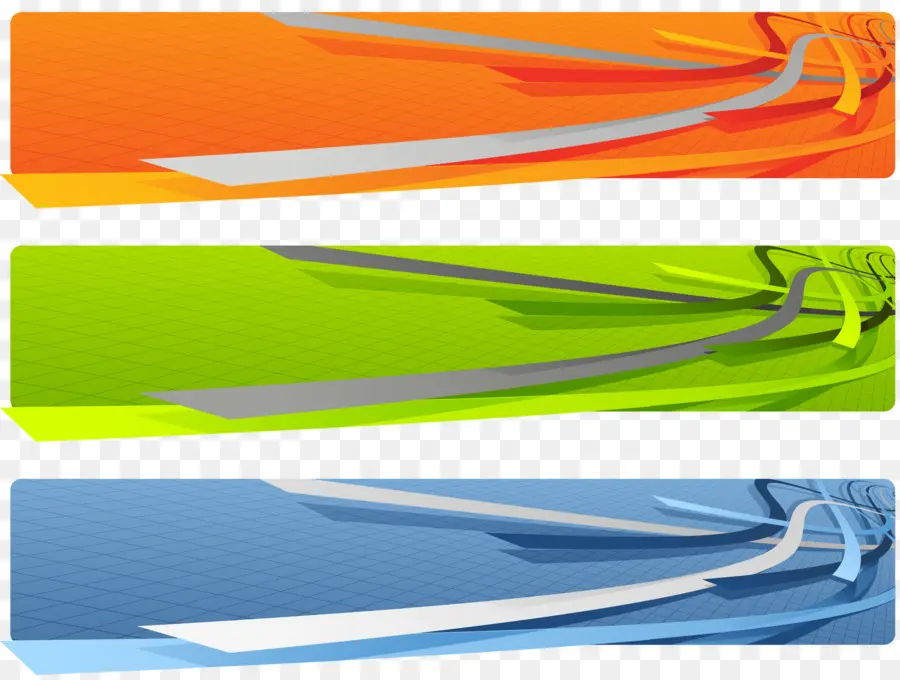 Banners Coloridos，Resumo PNG