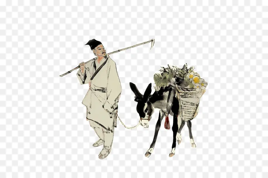 Homem E Burro，Agricultor PNG