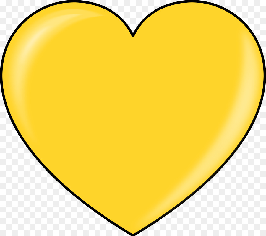 Coração Amarelo，Amor PNG