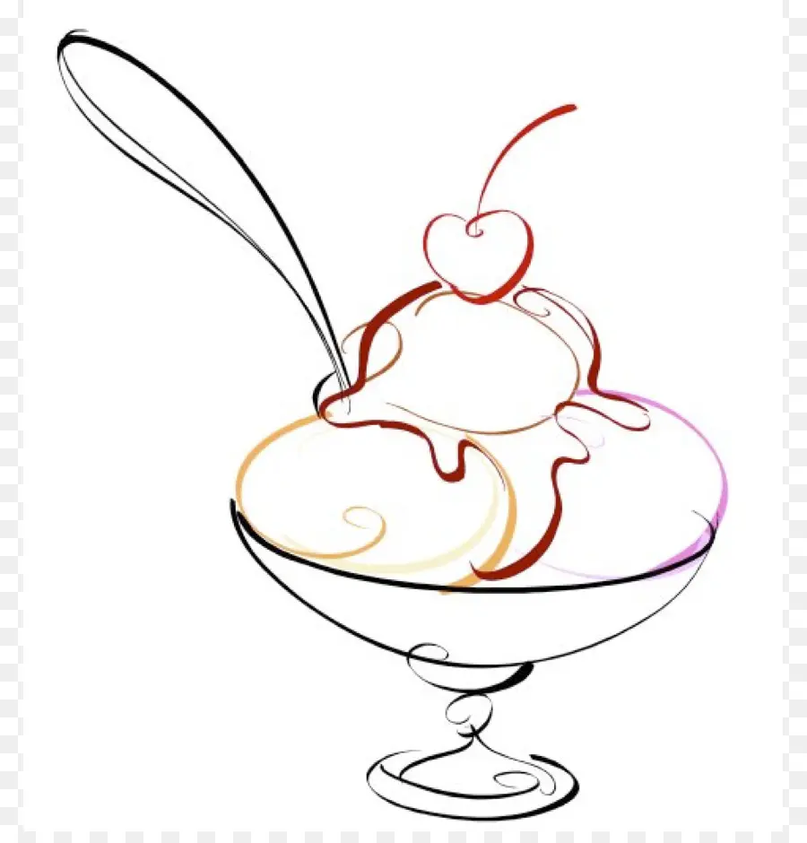 Sorvete，Sundae PNG