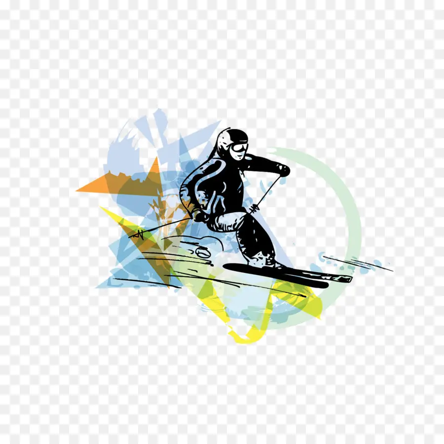 Esqui，Desporto PNG