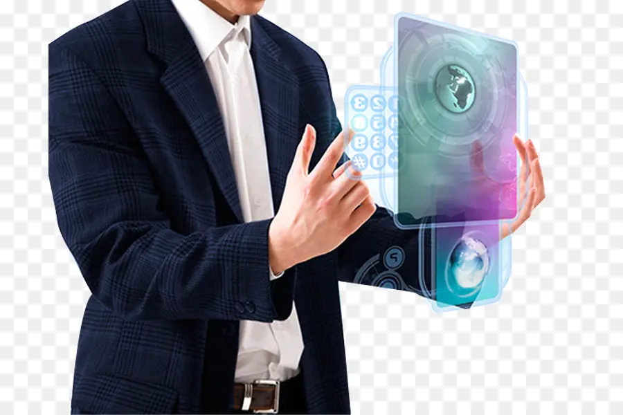 Interface Holográfica，Empresário PNG