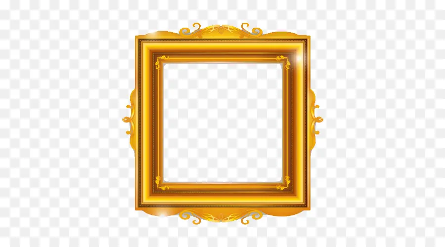 Quadro De Imagem，Ouro PNG