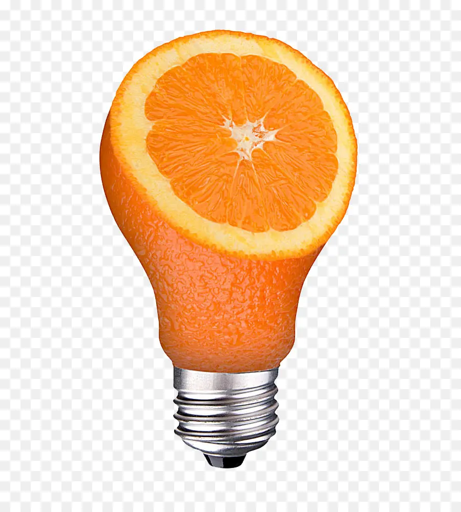 Lâmpada Laranja，Fruta PNG