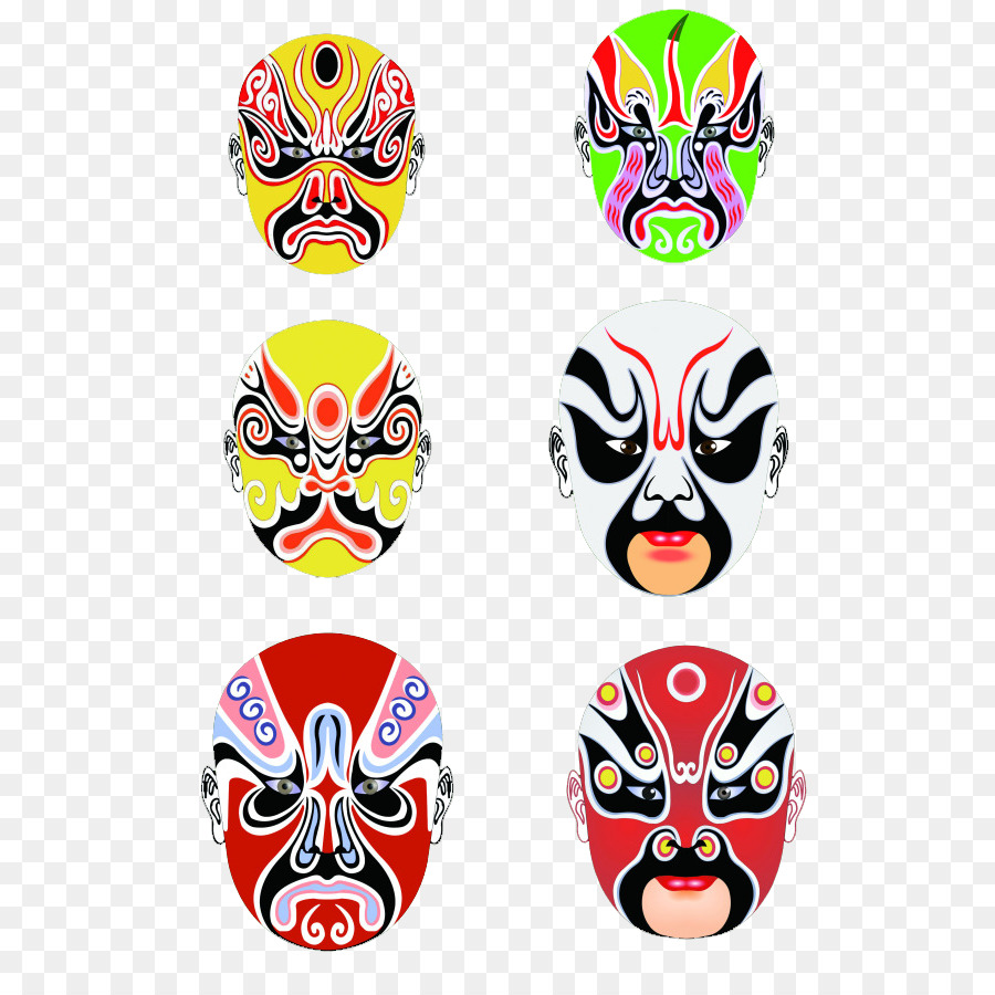 Máscaras Coloridas，Face PNG