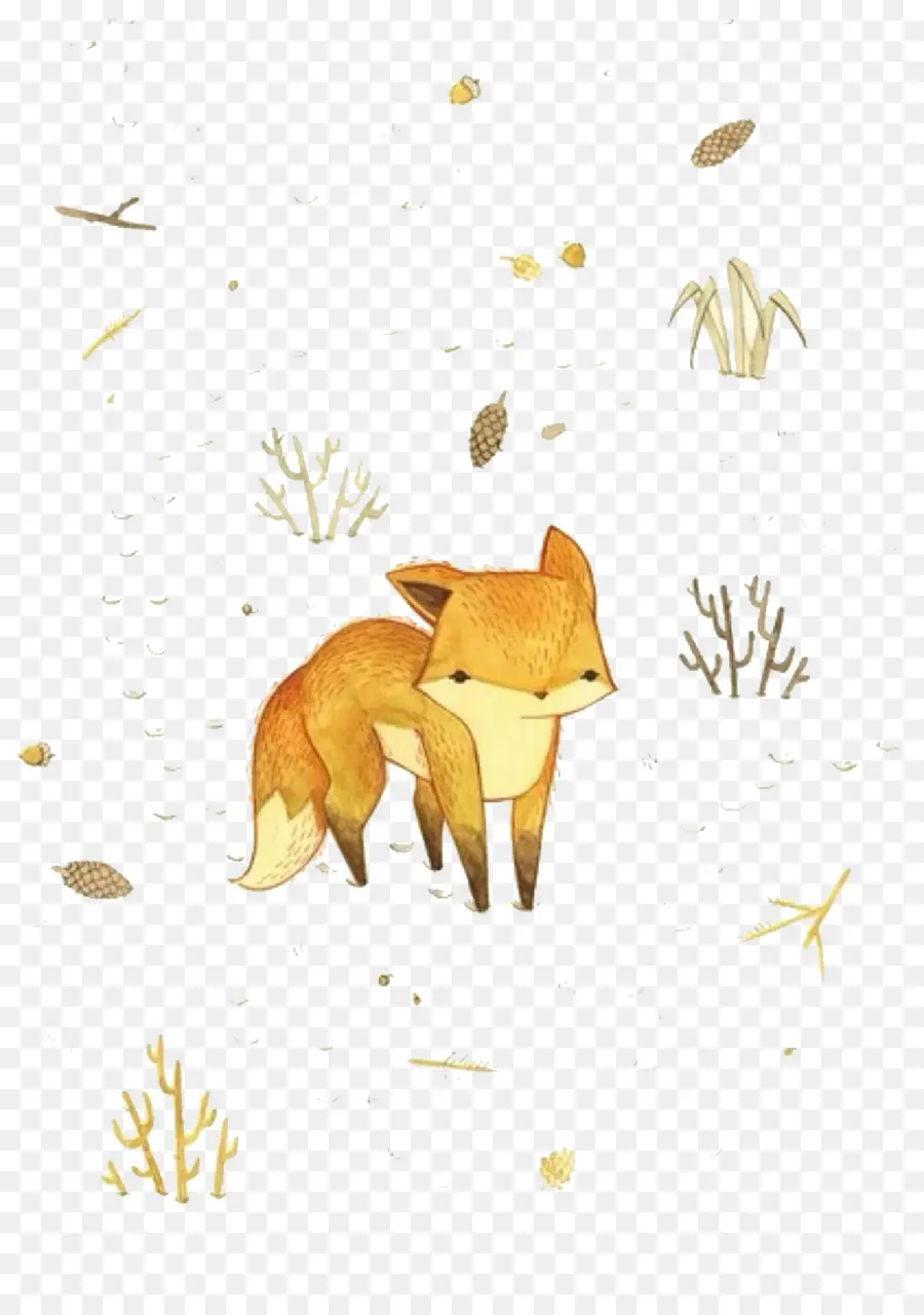 Fox，Pintura PNG