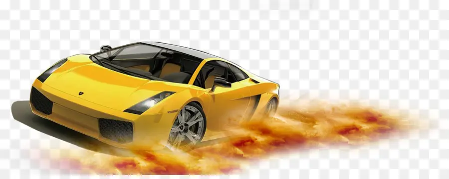 Carro Esportivo Amarelo，Velocidade PNG