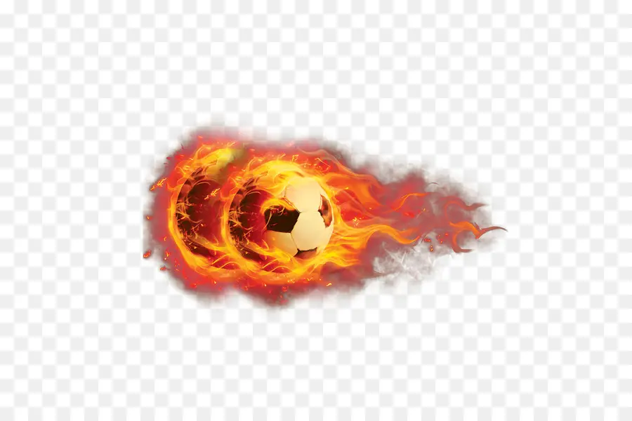 Bola De Futebol Pegando Fogo，Bola De Futebol PNG