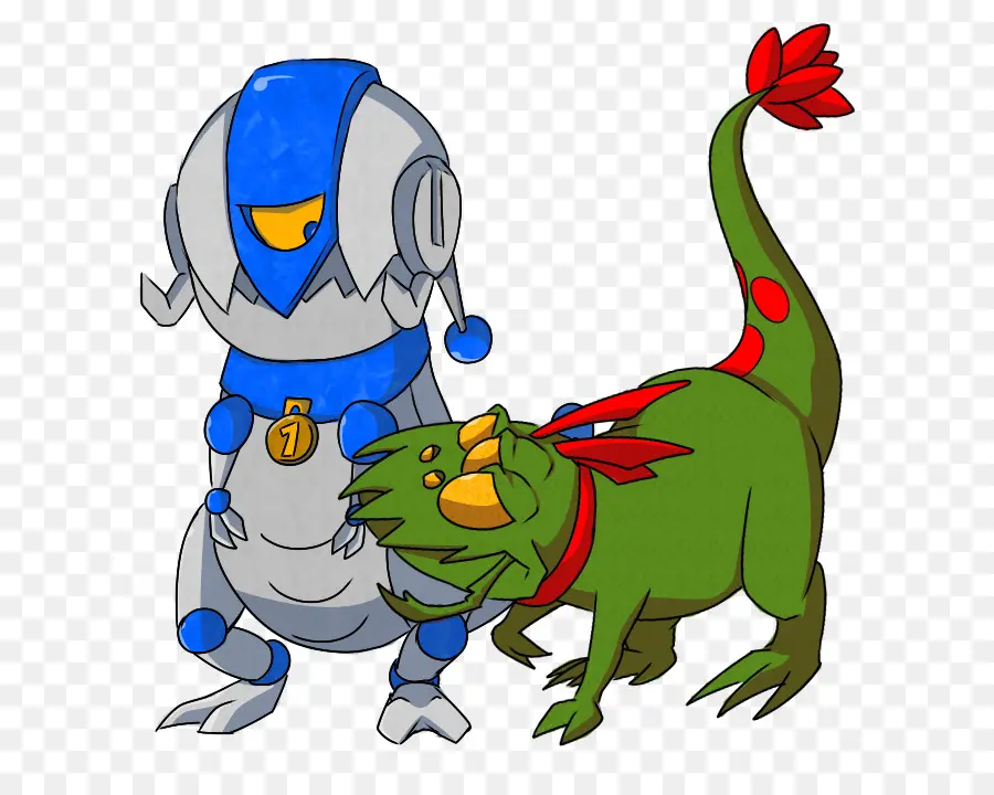 Robô E Dinossauro，Robô PNG