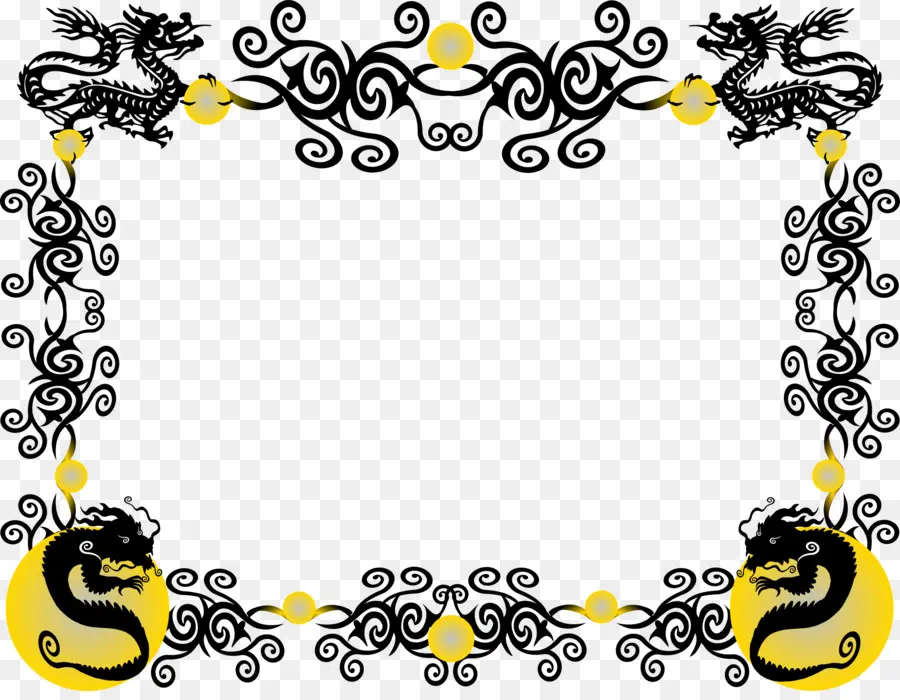 Moldura Decorativa，Quadro PNG