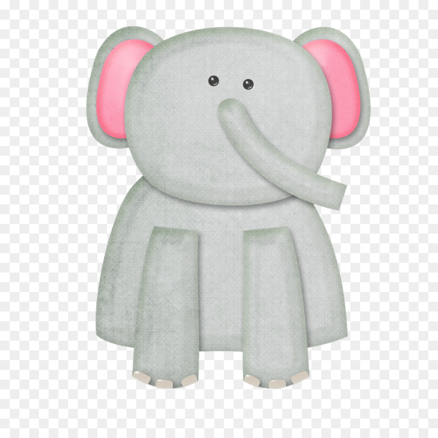 Elefante Cinza，Desenho Animado PNG