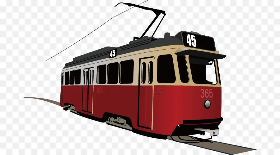 Bonde Vermelho，Transporte Público PNG